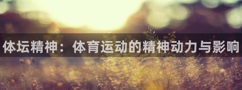 yy易游官網(wǎng)下載招商電話號(hào)碼是多少：體壇精神：體育運(yùn)